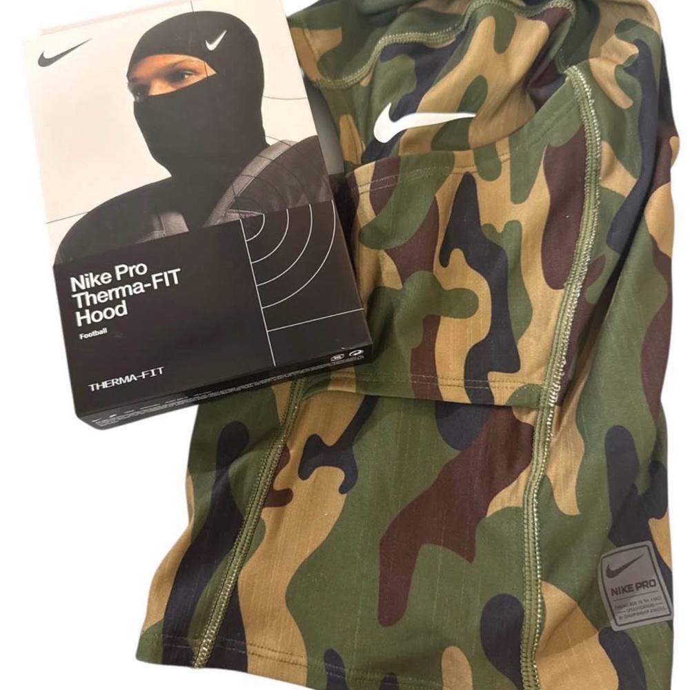 Nike Pro Therma-FIT Hood and Camo Top